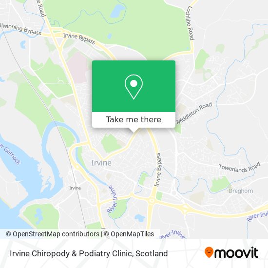 Irvine Chiropody & Podiatry Clinic map