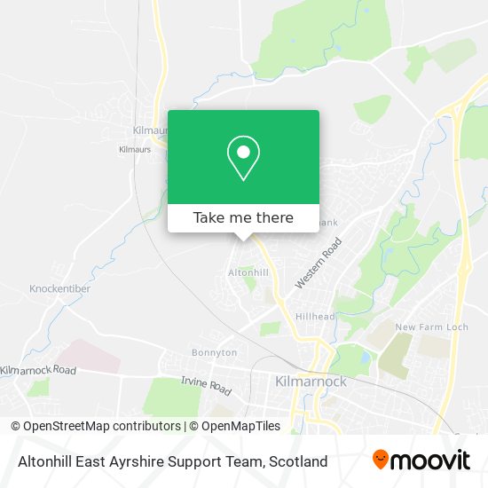 Altonhill East Ayrshire Support Team map