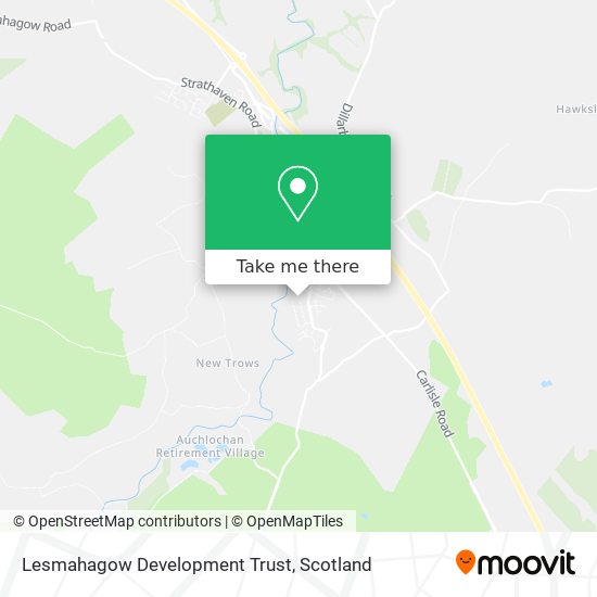 Lesmahagow Development Trust map