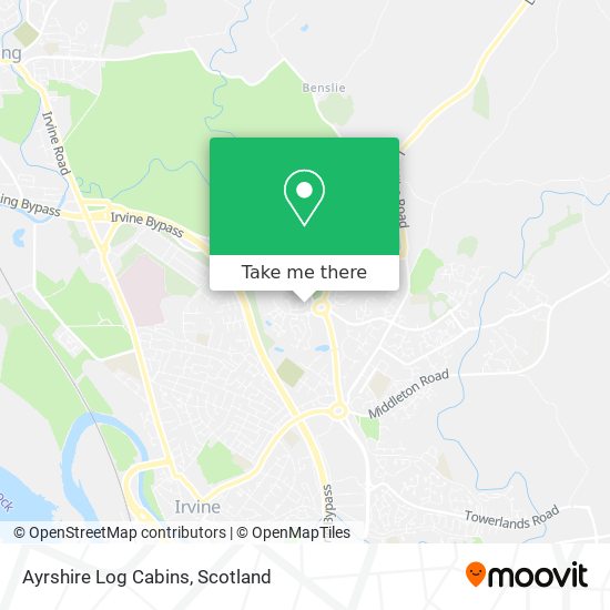 Ayrshire Log Cabins map