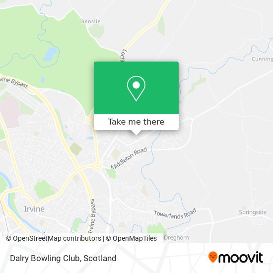 Dalry Bowling Club map