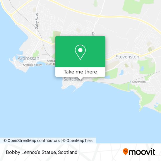 Bobby Lennox's Statue map