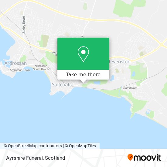 Ayrshire Funeral map