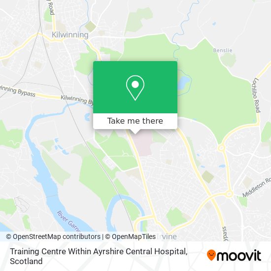 Training Centre Within Ayrshire Central Hospital map
