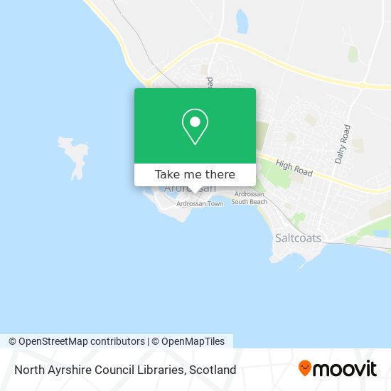 North Ayrshire Council Libraries map