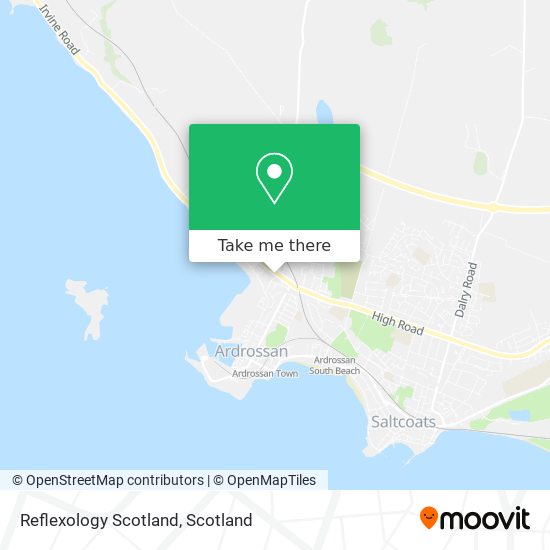 Reflexology Scotland map