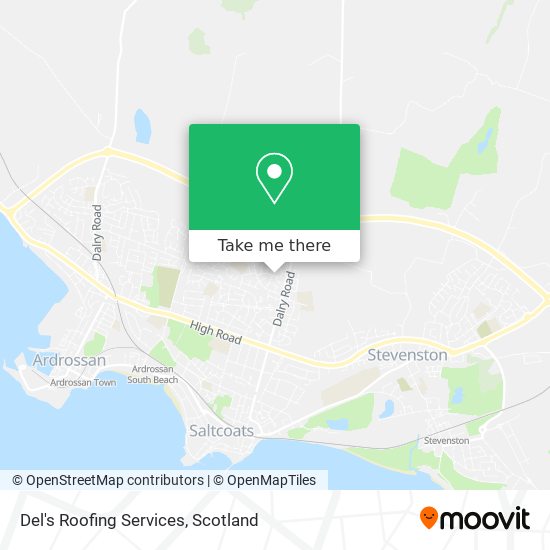 Del's Roofing Services map