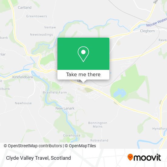 Clyde Valley Travel map