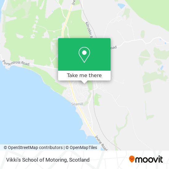 Vikki's School of Motoring map