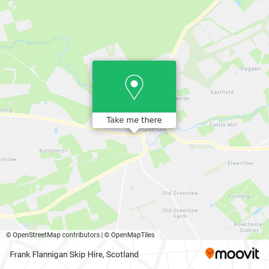 Frank Flannigan Skip Hire map