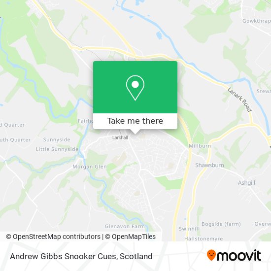 Andrew Gibbs Snooker Cues map