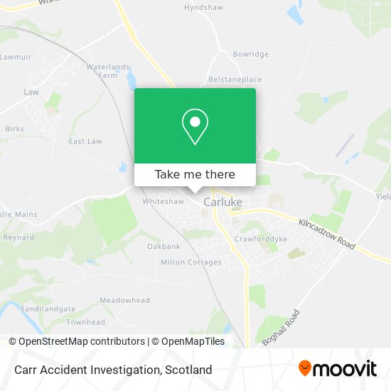Carr Accident Investigation map