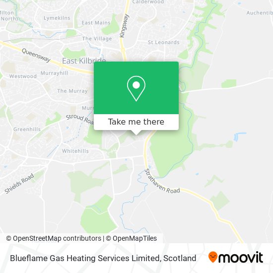 Blueflame Gas Heating Services Limited map