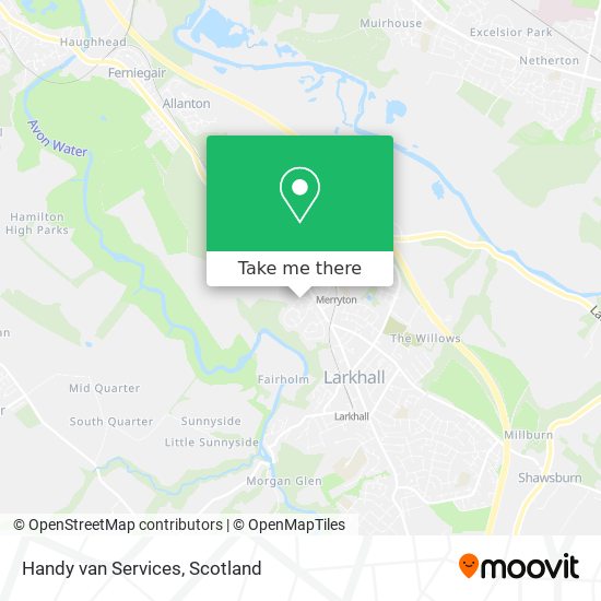 Handy van Services map