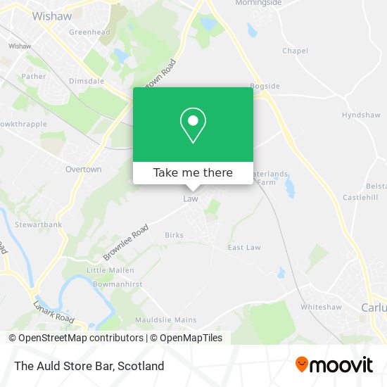 The Auld Store Bar map