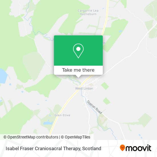 Isabel Fraser Craniosacral Therapy map