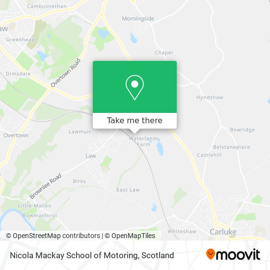 Nicola Mackay School of Motoring map