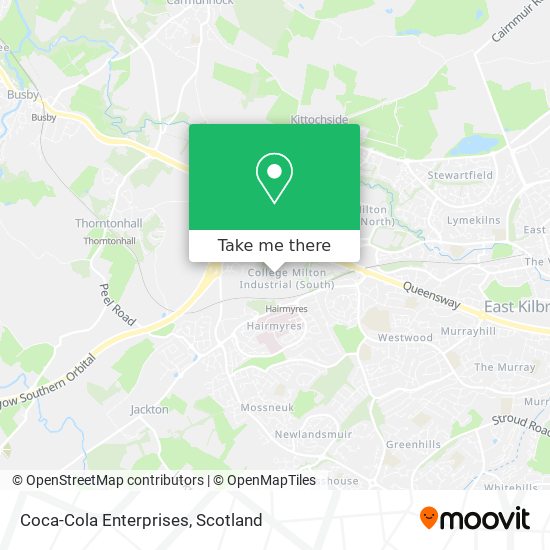 Coca-Cola Enterprises map