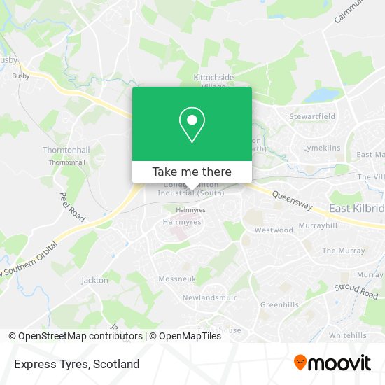 Express Tyres map