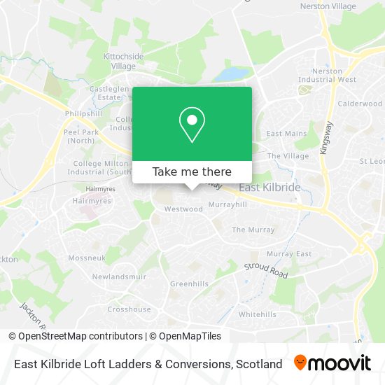 East Kilbride Loft Ladders & Conversions map