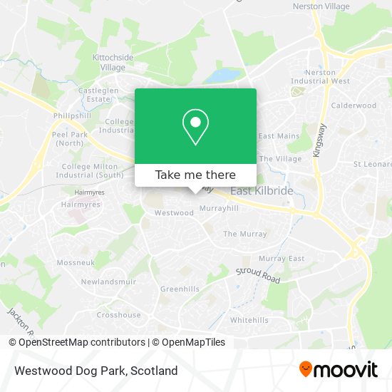 Westwood Dog Park map