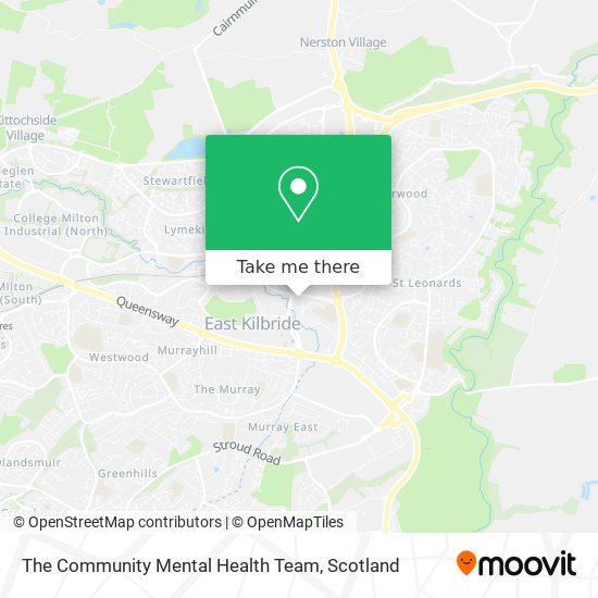 The Community Mental Health Team map