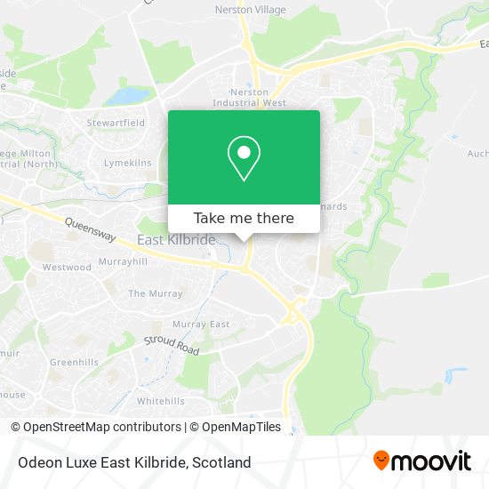 Odeon Luxe East Kilbride map