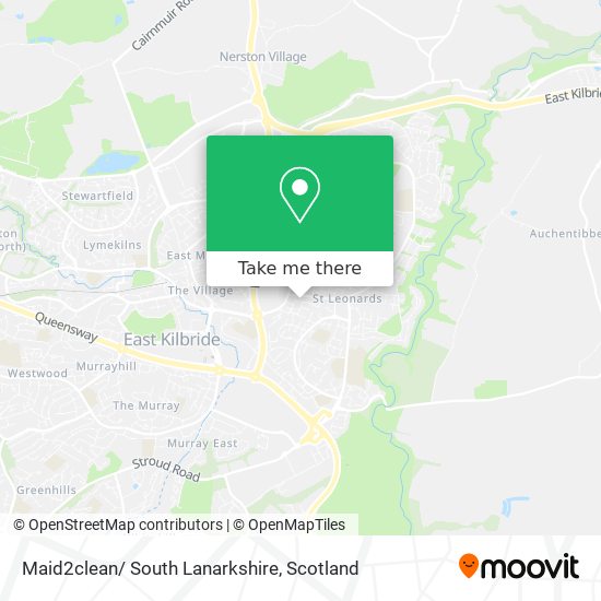 Maid2clean/ South Lanarkshire map