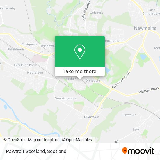 Pawtrait Scotland map