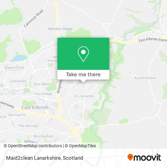 Maid2clean Lanarkshire map