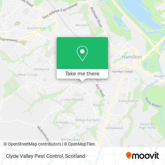 Clyde Valley Pest Control map