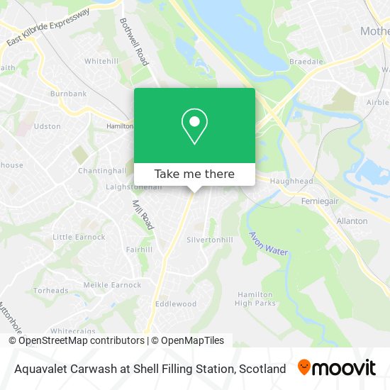 Aquavalet Carwash at Shell Filling Station map