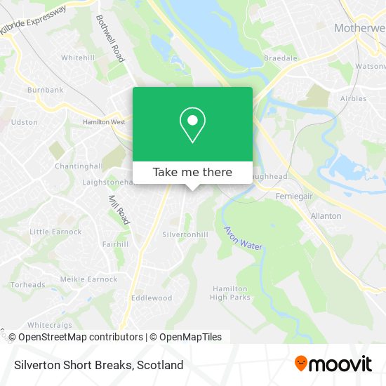 Silverton Short Breaks map