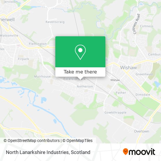 North Lanarkshire Industries map