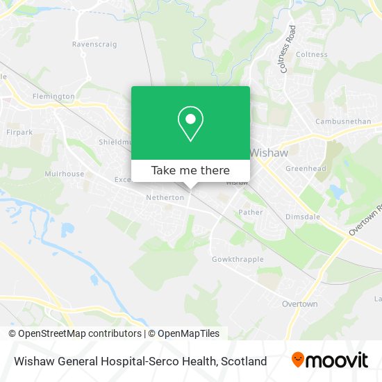 Wishaw General Hospital-Serco Health map