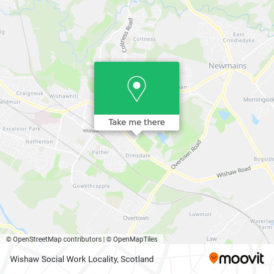 Wishaw Social Work Locality map