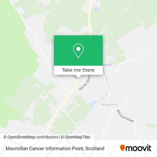 Macmillan Cancer Information Point map