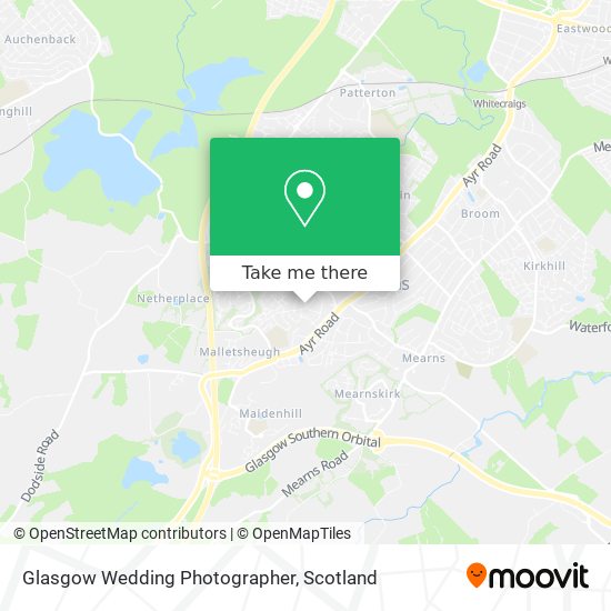 Glasgow Wedding Photographer map