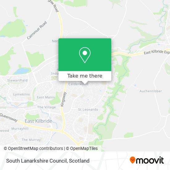 South Lanarkshire Council map