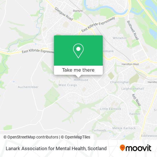 Lanark Association for Mental Health map