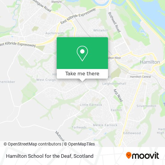 Hamilton School for the Deaf map