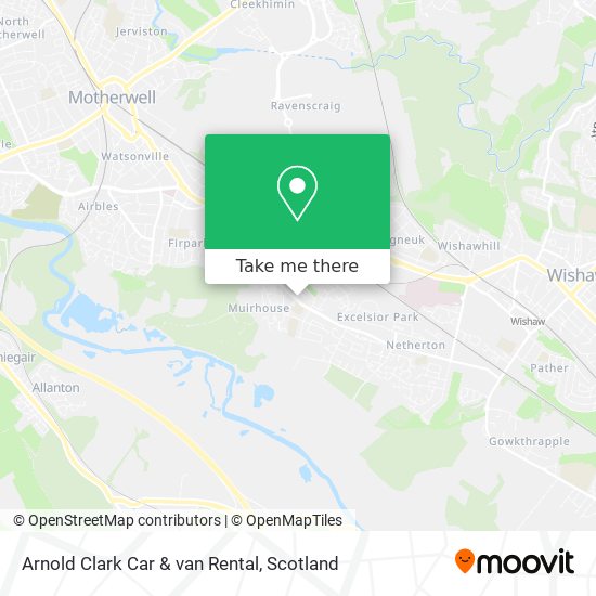 Arnold Clark Car & van Rental map