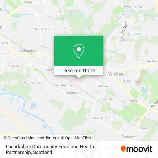 Lanarkshire Community Food and Health Partnership map