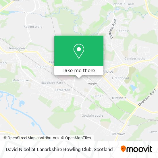 David Nicol at Lanarkshire Bowling Club map