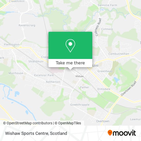 Wishaw Sports Centre map