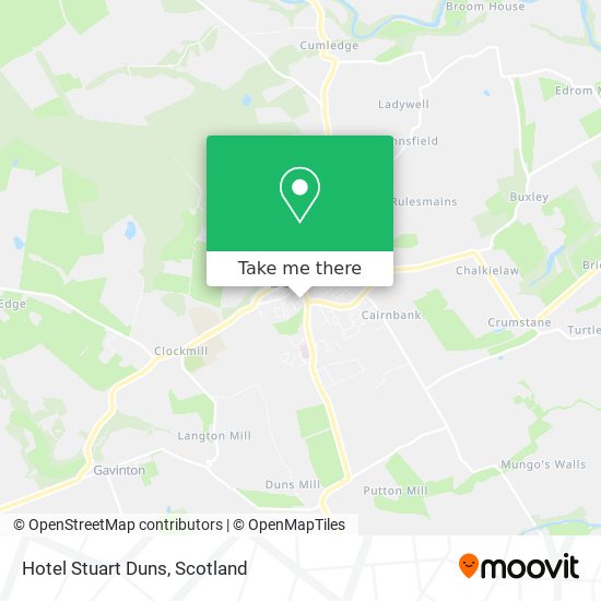 Hotel Stuart Duns map