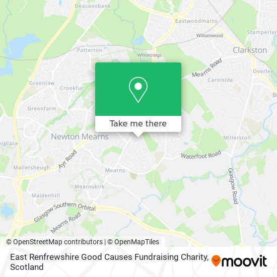 East Renfrewshire Good Causes Fundraising Charity map