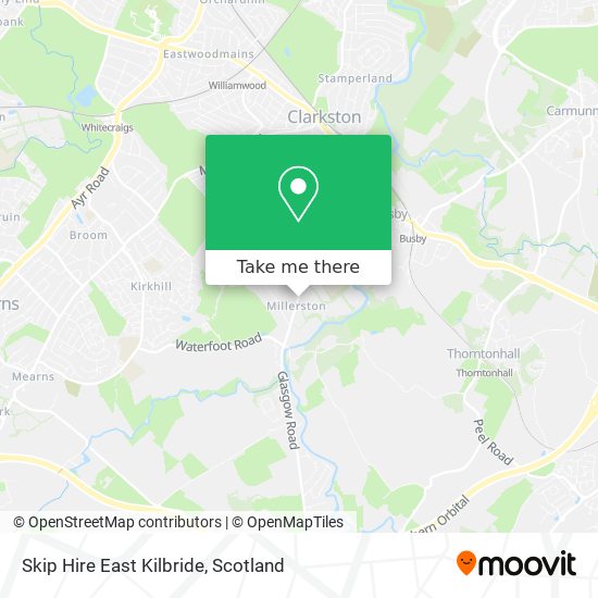 Skip Hire East Kilbride map