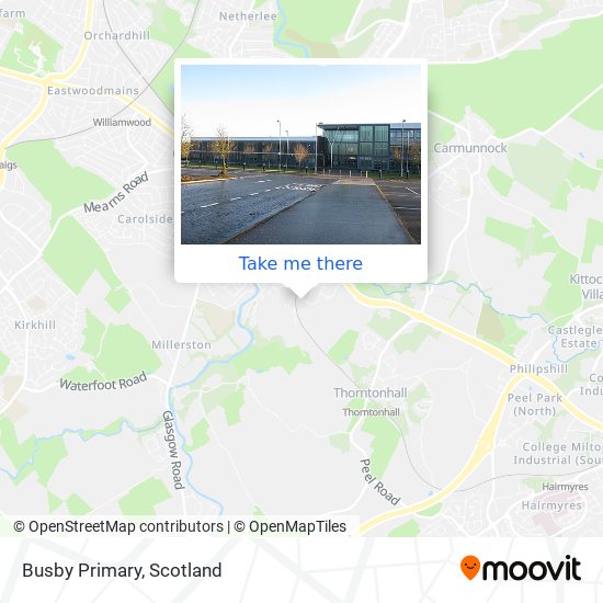 Busby Primary map