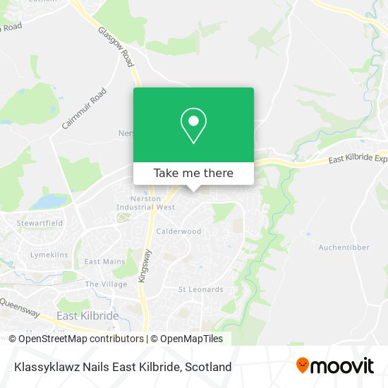 Klassyklawz Nails East Kilbride map